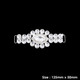 Sew-On Diamante Motif - 125mm x 50mm - Silver