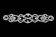Sew-On Diamante Motif - 225mm x 50mm - Silver