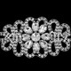 Sew-On Diamante Motif 2 - 170mm x 75mm - Silver