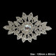 Sew-On Diamante Motif - 120mm x 80mm - Silver