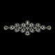 Sew-On Diamante Motif - 200mm x 65mm - Silver