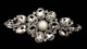 Iron-On Clear Diamante with Leaves Design Motif