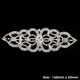 Sew-On Diamante Motif - 160mm x 55mm - Silver