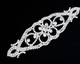 Sew-On Diamante Motif - 160mm x 45mm - Silver