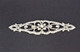 Sew-On Diamante Motif - 112mm x 72mm - Silver