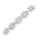 Sew-On Diamante Motif - 190mm x 45mm - Silver