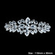 Sew-On Diamante Motif - 110mm x 50mm - Silver