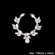Sew-On Diamante Motif - 130mm x 15mm - Silver