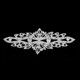 Sew-On Diamante Motif - 170mm x 75mm - Silver