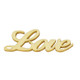 Wooden Embellishment with Engraving - Love