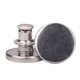 17mm No-Sew Jean Button Replacements - Plain Silver