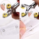9.5mm Brass Snap Poppers (Pack of 100) with Fixing Pliers - 4 Colours
