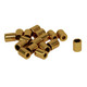 Metal Cord Stopper (Pack of 2) - Cylindrical Gold