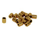 Metal Cord Stopper (Pack of 2) - Cylindrical Gold