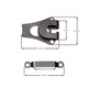 9mm Trouser Hook and Bar Fastener - Gunmetal