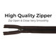 YKK Plastic Two-Way Open-End VISLON Zip, Black - 26" / 66cm