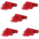 29cm Organza Snow Sheer Rolls Bundle - Red (Pack of 5 x 25m Rolls)