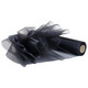 25m x 29cm Organza Sheer Roll - Black