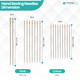 Three Size Fine Embroidery Needles (Pack of 16)