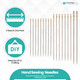 Three Size Fine Embroidery Needles (Pack of 16)