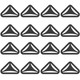 KAM Plastic Triangle Buckle Clip Hooks (Pack of 10)