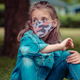 Kids Camouflage Cotton Face Mask With 2 Filter