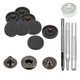 15mm S Spring Press Studs With Gunmetal Back Snaps With OR Without Hand Tool