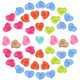 15mm Heart Shape Buttons (Pack of 100)