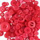 Rose Pink Buttons in Mixed Sizes - 100g Bag