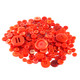 Red Buttons in Mixed Sizes - 100g Bag