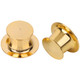 10mm x 7mm Locking Pin Backs for Fastening Clasps (Pack of 10) - Gold