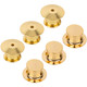 10mm x 7mm Locking Pin Backs for Fastening Clasps (Pack of 10) - Gold