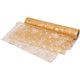 25m x 29cm Organza Roll - Gold Xmas Tree Print