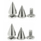 7x13mm Screw Back Metal Cone Studs (Pack of 50)