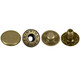 20mm Bronze S Spring Press Studs (Pack of 20 Sets)