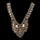 Rhinestone Lace Neck Collar (300 x 150mm) - Gold