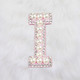 Iron On/Sew On Pink Pearl Letter Patches