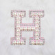 Iron On/Sew On Pink Pearl Letter Patches