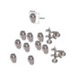 Plastic Skull Heads with Rivets - Pack of 100