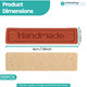 Brown Faux Leather Tags – 4cm Handmade Labels