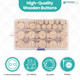 Natural Engraved Wooden Buttons – 15mm / 20mm / 25mm