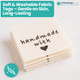 Handmade Craft Wooden Buttons & PU Label Pack - 350Pcs