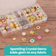 Rhinestone & Crystal Gem Buttons Kit with Silver Dome Studs & Die Set