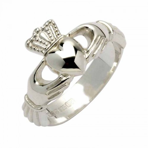 Fado Men's Sterling Silver Claddagh Ring Made in Ireland