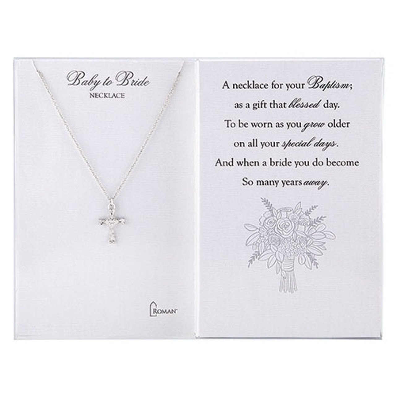 73-7556 | Baby Blessings Petal Cross Necklace