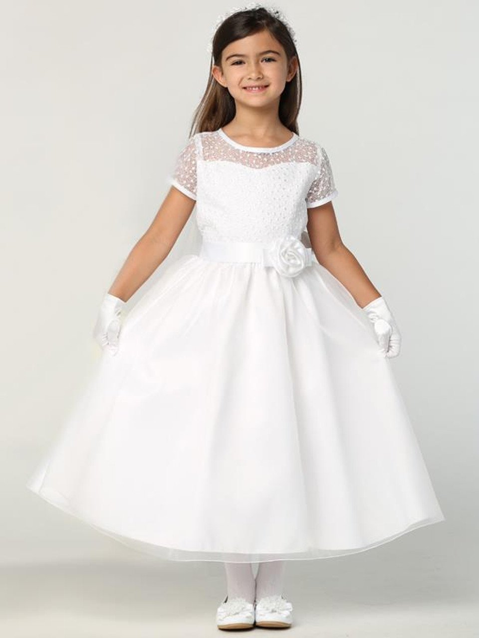 Flower Girl First Communion Ball Gown Celestial 3507 – Sparkly Gowns