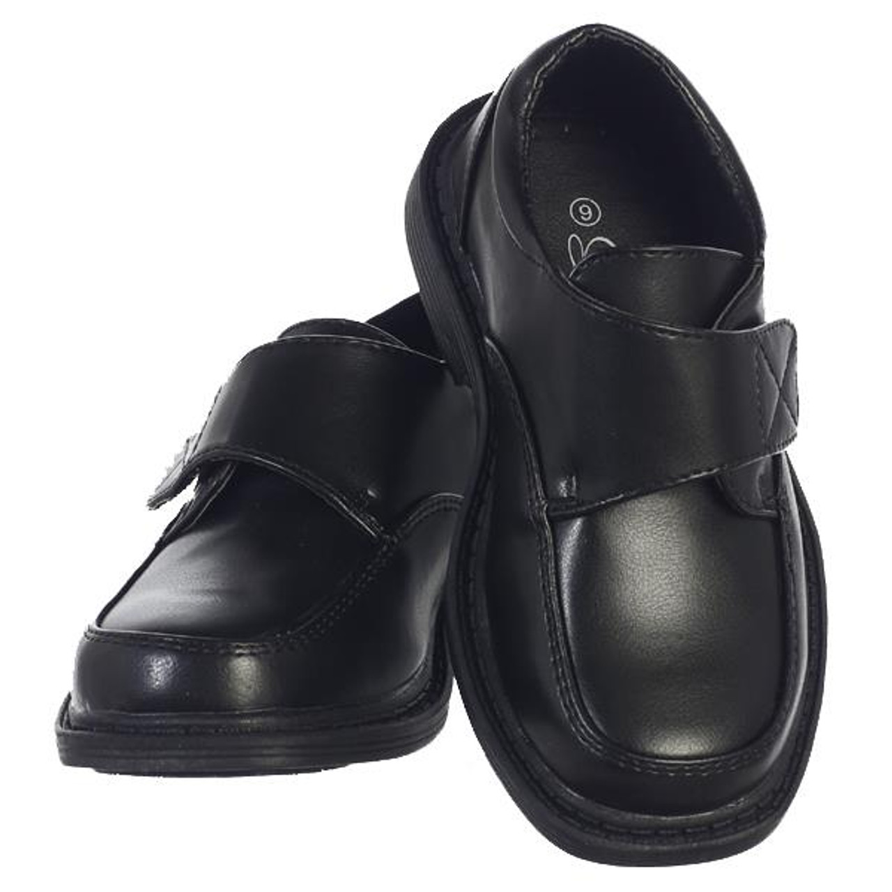 boys black velcro shoes