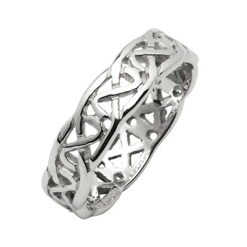 Fado Women's Sterling Silver Open Knot Ring Made in Ireland