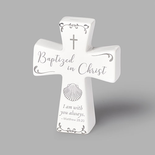 ミュージック BABYL BAPTISM Baptismal Bib | Embroidered Gold Cross | Cotton | Infants