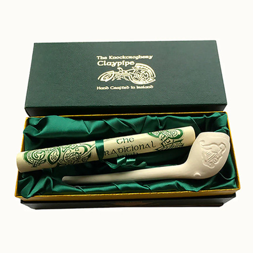 Knockcroghery traditonal Irish Clay Pipe Harp Design